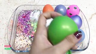 Mixing Random Things Into Clear Slime | Play-Slime With Balloons!