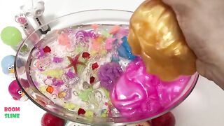 Mixing Store Bought Slime & Kenetic & Lip Balm Into Clear Slime | Most Satisfying Slime