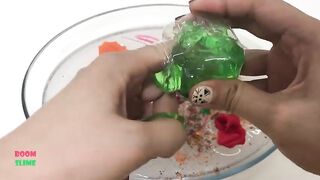 Mixing Play-Doh & Makeup Into Clear Slime ! Satisfying Slime Videos ! Boom Slime