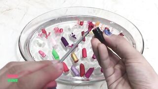 MIXING ALL MY LIPSTICK INTO CLEAR SLIME !! MOST SATISFYING SLIME VIDEOS #3 | BOOM SLIME
