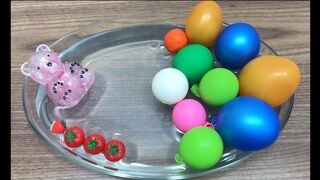 Mixing Random Things Into Clear Slime With Balloons - Most Satisfying Slime Video #1| Boom Slime