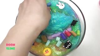 MIXING SQUISHY INTO STORE BOUGHT SLIME| SLIMESMOOTHIE | SATISFYING SLIME VIDEO #1| BOOM SLIME