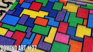 ABSTRACT ART MADE FROM 6,000 DOMINOES | Domino Art #27