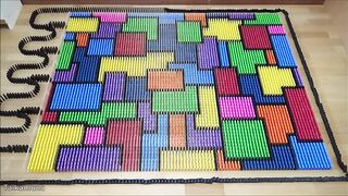 ABSTRACT ART MADE FROM 6,000 DOMINOES | Domino Art #27