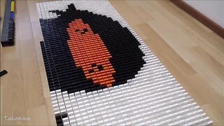 JUSTIN Y MADE FROM 4,500 DOMINOES | Domino Art #25