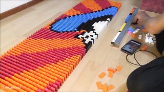 DONALD DUCK MADE FROM 4,600 DOMINOES | Domino Art #20