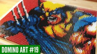 WOLVERINE MADE FROM 4,000 DOMINOES | Domino Art #19