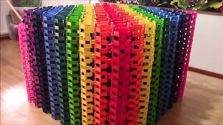 AMAZING Domino Octagon Cube | 12,300 Dominoes