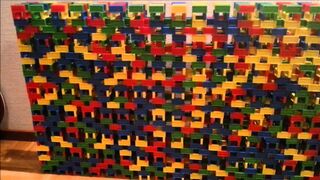 Domino Cubewall - 2,880 Dominoes