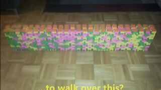 Is It Possible? #2 - Walking On A Domino Wall