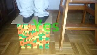 Is It Possible? #1 - Standing On A Domino Cube