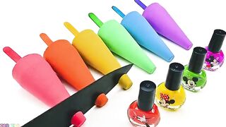 Satisfying Video | How To Make Ice Cream Cone With Kinetic Sand & Nail Polish Cutting ASMR | Zon Zon