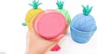 Satisfying Video | How To Make Pineapple Ice Cream Cup from Kinetic Sand Cutting ASMR | Zon Zon
