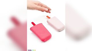 Satisfying Video | How To Make Ice Cream Stick & Nail Polish from Kinetic Sand Cutting ASMR |Zon Zon